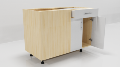 Base 2 Door 1 Drawer Blind Corner